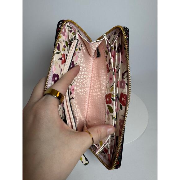 Kate Spade Laurel Way Neda continental zip-around wallet in Boho Floral - Picture 11 of 12